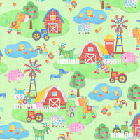 Oink Moo Cock-A-Doodle Doo Farm Animals by Blank Fabrics