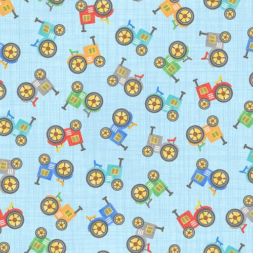 Oink Moo Cock-A-Doodle Doo: Farm Tractors (Light Blue)