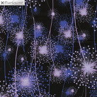 Pearl Reflections - Dandelion Fields Purple/Black by Kanvas Studio for Benartex