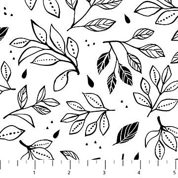 When Life Gives You Lemons: Tossed Leaves White by Northcott