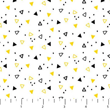 When Life Gives You Lemons: Tossed Triangles White by Northcott
