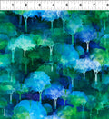 Urban Jungle: Blue Trees by Jason Yenter for In The Beginning - Three Wishes Patchwork Fabric