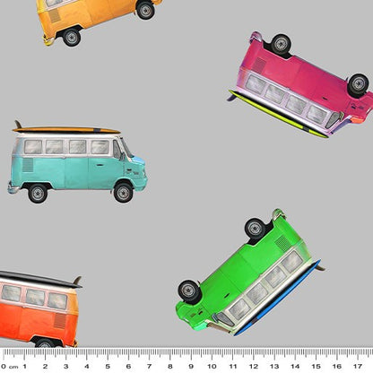 Retro Campers: Kombi’s (Light Grey)