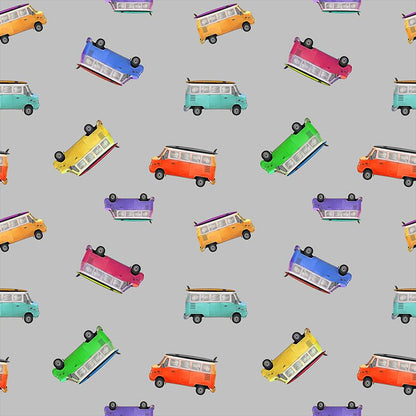 Retro Campers: Kombi’s (Light Grey)