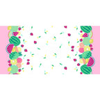 Sew Fruity - Double Border Pink/White by Michael Miller - 100% Cotton