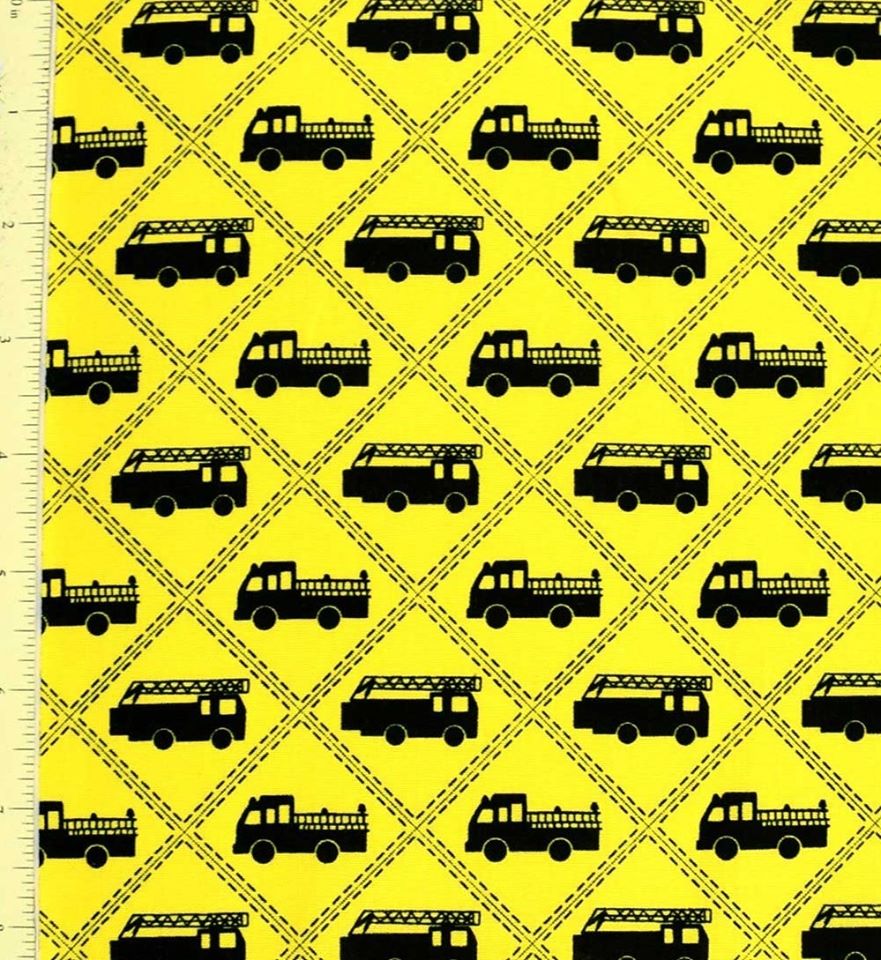 Firetrucks - Three Wishes Patchwork Fabric