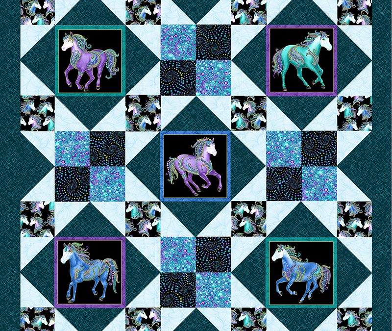 Afternoon Delight Horsen Around Quilt Pattern ONLY - Ann Lauer of Grizzly Gulch Gallery