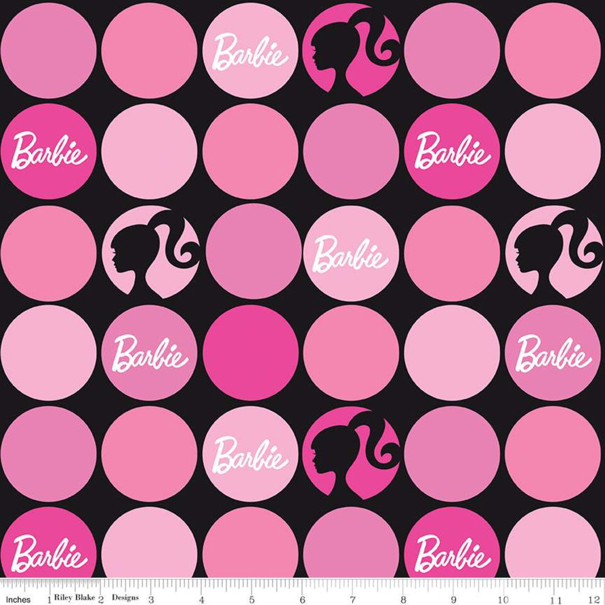 Barbie (Licensed): Polka Dots (Black)