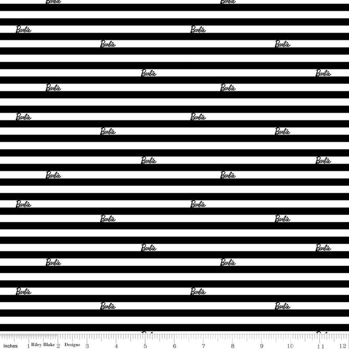 Barbie (Licensed): Stripes (Black)