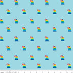 Fisher-Price Rock-a-Stack Aqua - Riley Blake - Three Wishes Patchwork Fabric
