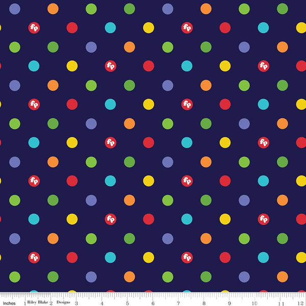 Fisher-Price Dots Navy for Riley Blake