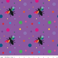Create: Hexie Bees Purple by Kristy Lea of Quiet Play for Riley Blake