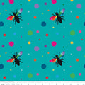 Create: Hexie Bees (Turquoise) - Three Wishes Patchwork Fabric