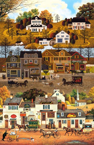 Autumn Village: Panel (1900s)