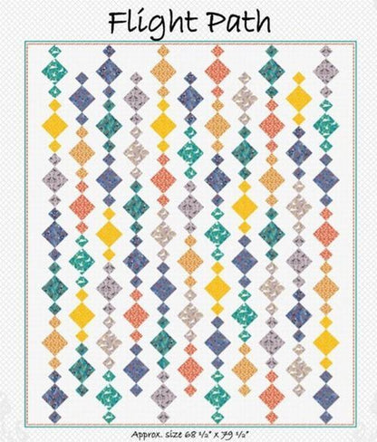 Flight Path: Taking Flight (Quilt Pattern ONLY) - Frances Lilly Designs - Three Wishes Patchwork Fabric