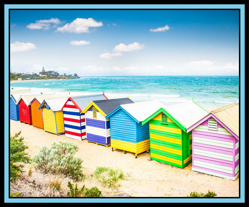 Melbourne Sights: Beach Huts Panel