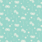 Koala Capers: Little Flannel Turquoise by Amanda Brandl for KK Designs - Three Wishes Patchwork Fabric