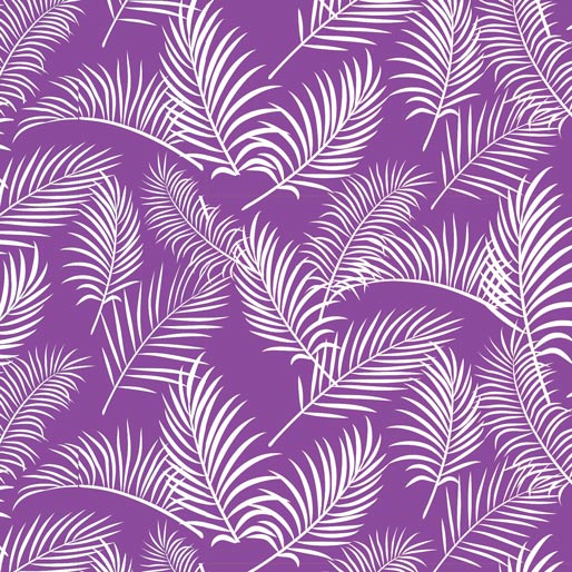 Australiana Soaring: Ferns on Purple by Amanda Joy Designs