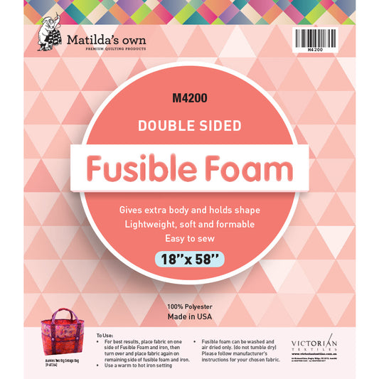 Matilda's Own Double Sided Fusible Foam - 18in x 58in