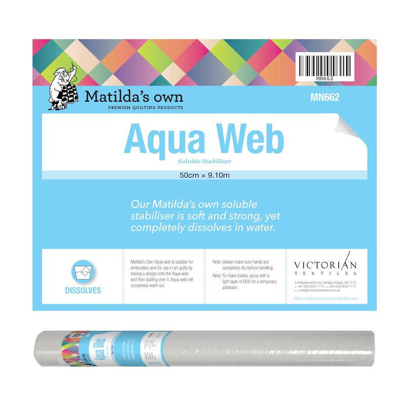 Matilda's Own Aquaweb - Water Soluble Stabilizer - 50cm wide