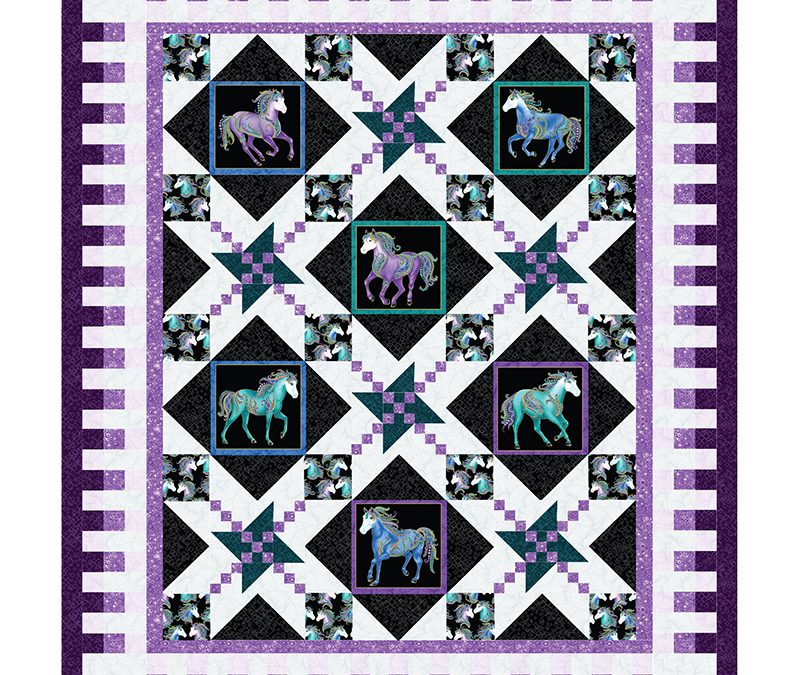 Oh My Stars Horsen Around Quilt Pattern ONLY - Ann Lauer of Grizzly Gulch Gallery