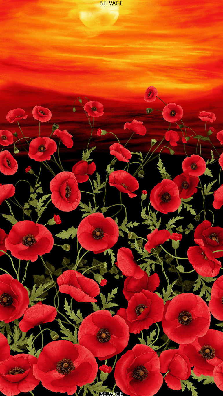 Tuscan Poppies: Panel