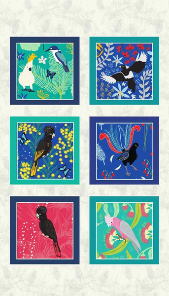 Outback Beauty: Birds Panel Light designed by Amanda Brandl for KK Designs