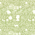 Anne of Green Gables: Silhouette (Green) 40cms x 110cms - Three Wishes Patchwork Fabric