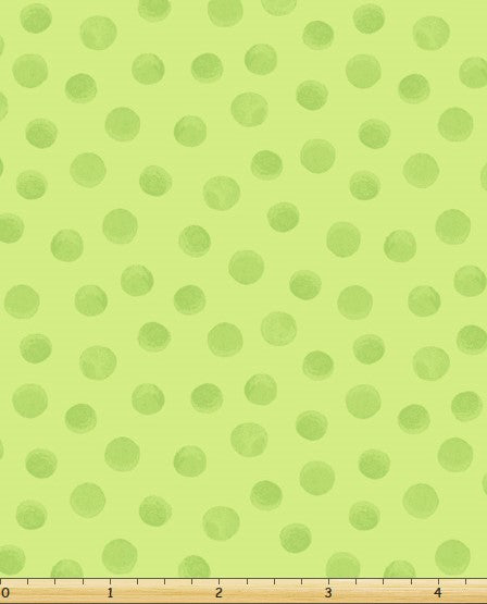 Susybee: Lewe the Ewe Coordinate - Green Dot - Three Wishes Patchwork Fabric