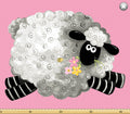 Susybee: Lewe the Ewe Playmat - Pink Panel - Three Wishes Patchwork Fabric