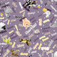 Susybee Barnyard Buddies Animals & Sounds - Purple - Three Wishes Patchwork Fabric