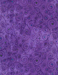 Midnight Plume Swirl Vine Purple by Timeless Treasures