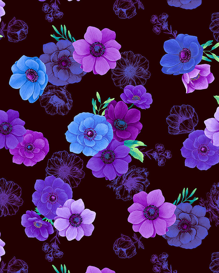 Misty: All Over Flowers (Black)