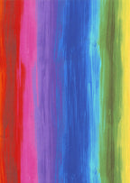 Rainbow ombré stripes digital print in vibrant multi colours for modern quilts and patchwork sewing projects