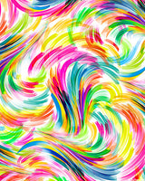 Artworks - Painted Prism Swirl - White/Pink - DIGITAL PRINT