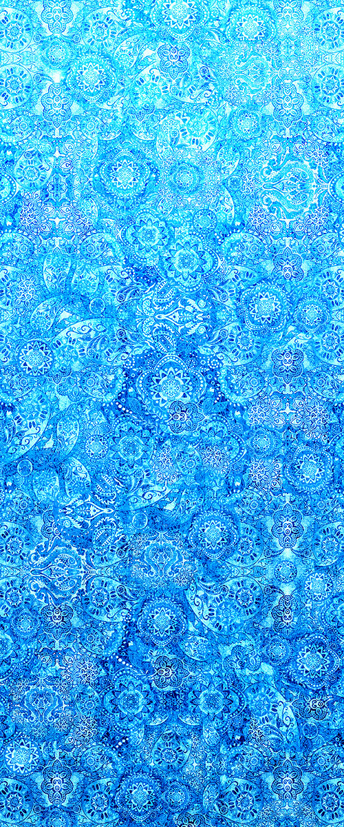 Bohemian Rhapsody: Ombre Paisley (Sky Blue)
