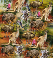 Wildlife Valley Australian Animals (60 cms x 110 cms) by KK Designs