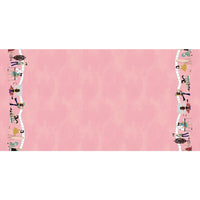 Little Sewists Double Border Blush/Pink by Michael Miller