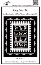 Easy Does It Dog On It Quilt Pattern ONLY - Ann Lauer Grizzly Gulch Gallery