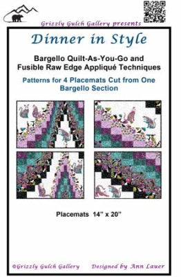 Dinner In Style Cat-i-tude Placemat Pattern ONLY - Ann Lauer of Grizzly Gulch Gallery
