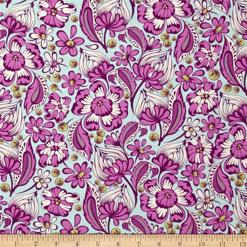 Chipper: Wild Vines (Raspberry) - Three Wishes Patchwork Fabric