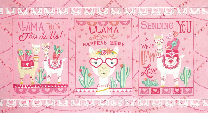 Llama Love: Panel (Pretty Pink)