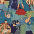 The Outdoorsy Type- Blue - by Alexander Henry - Three Wishes Patchwork Fabric