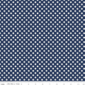 Le Creme Small Dot Navy by Riley Blake - Three Wishes Patchwork Fabric