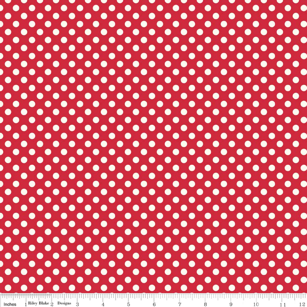 Le Creme Small Dot Red by Riley Blake