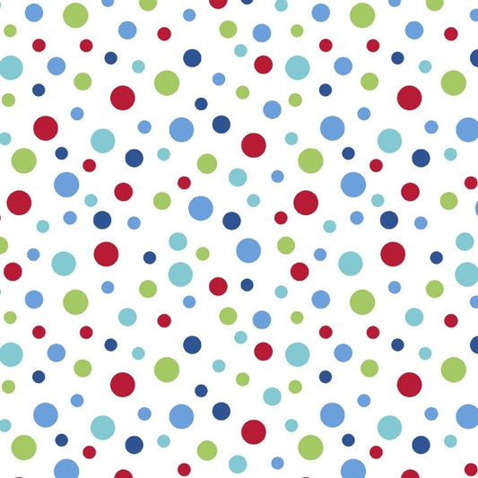 FLANNELETTE: Bright Dots - Three Wishes Patchwork Fabric