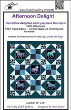 Afternoon Delight Horsen Around Quilt Pattern ONLY - Ann Lauer of Grizzly Gulch Gallery