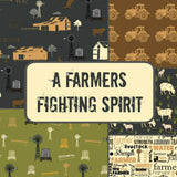 Farmers Fighting Spirit Farm Hay Bales by Brett  for KK Designs