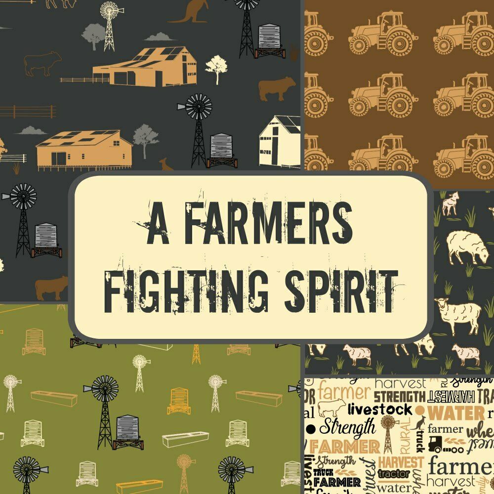 Farmers Fighting Spirit: Farm Animals (Tan)