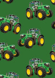 Farm Machines: Large Tractor Toss Solid Green by KK Designs